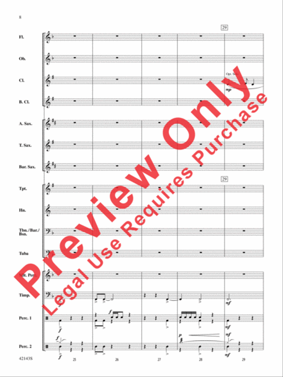 The Christmas Truce of 1914 Concert Band scores gallery preview page 8