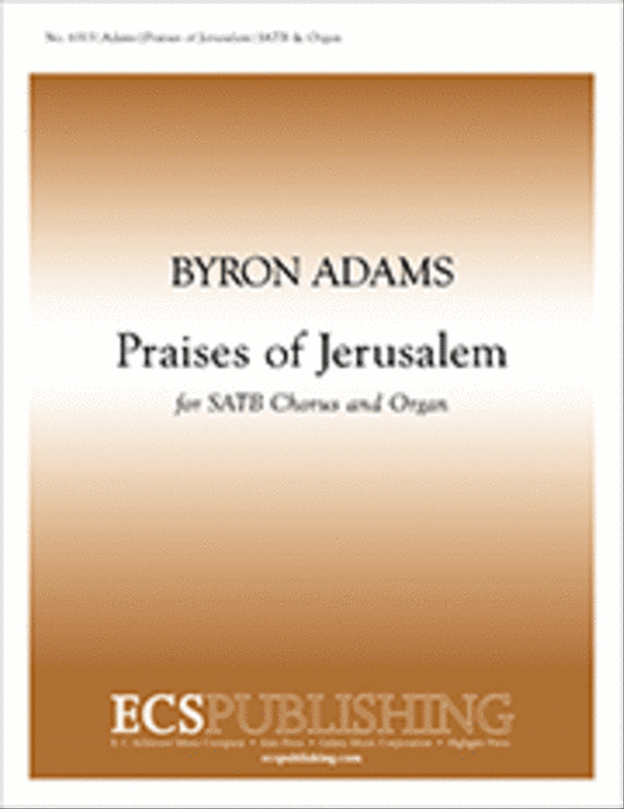 Praises of Jerusalem 4-Part scores gallery preview page 1