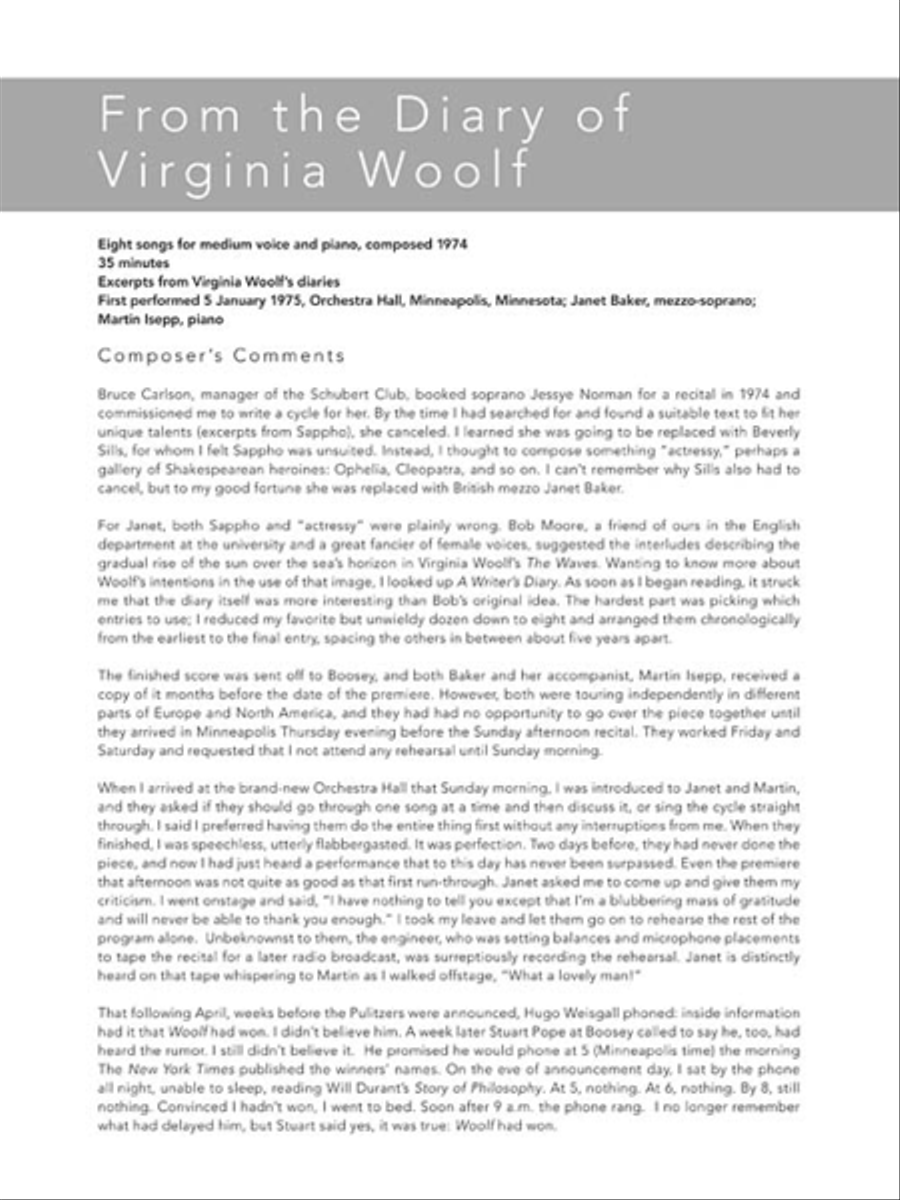 Collected Song Cycles Voice scores gallery preview page 6