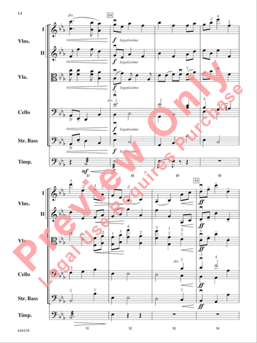 Enigma Variations String Orchestra scores gallery preview page 15
