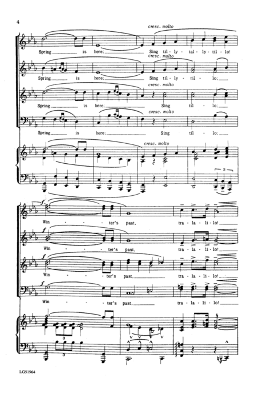 Sing of Spring 4-Part scores gallery preview page 11