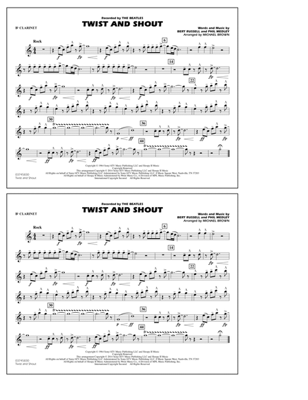Twist and Shout - Bb Clarinet
