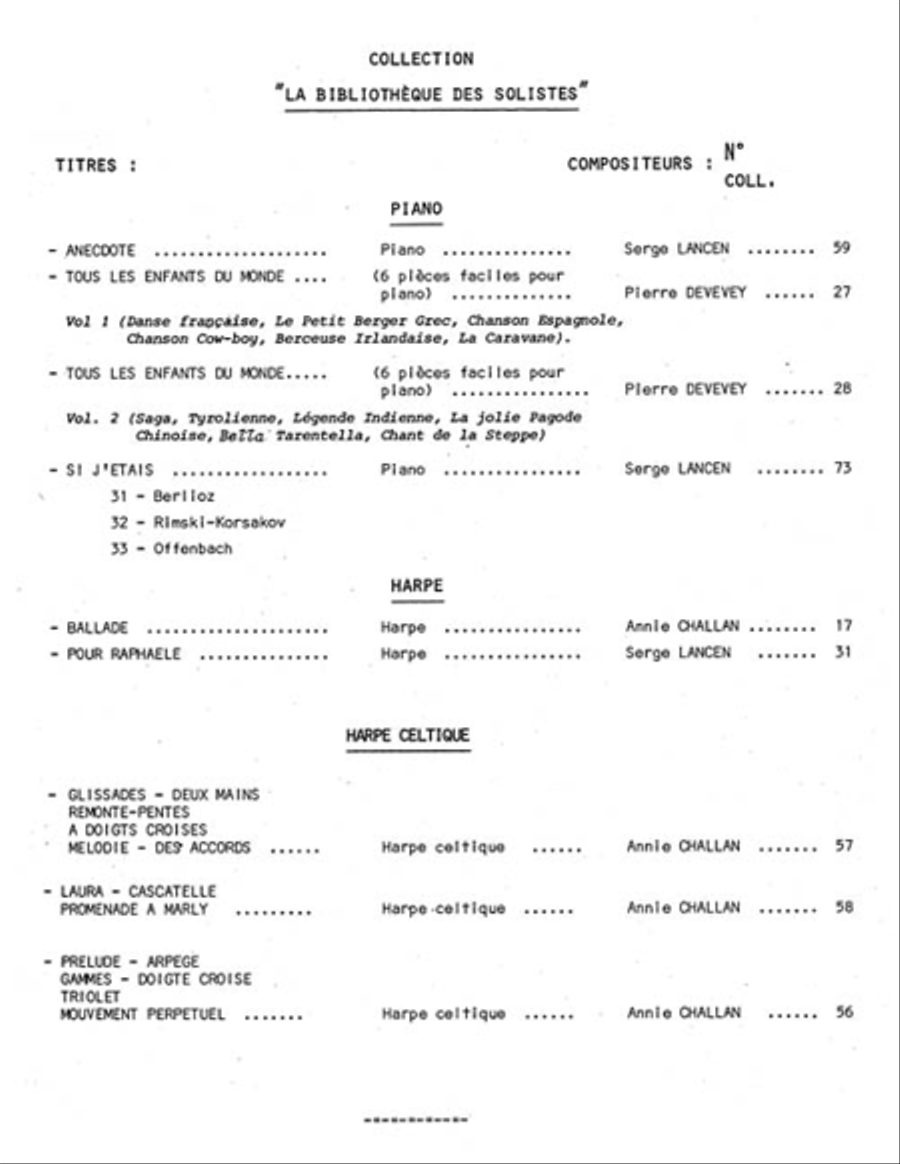 Lancen Berceuse Pour Bebe Hippopotame Lm023 Double Bass & Piano Book Double Bass scores gallery preview page 2