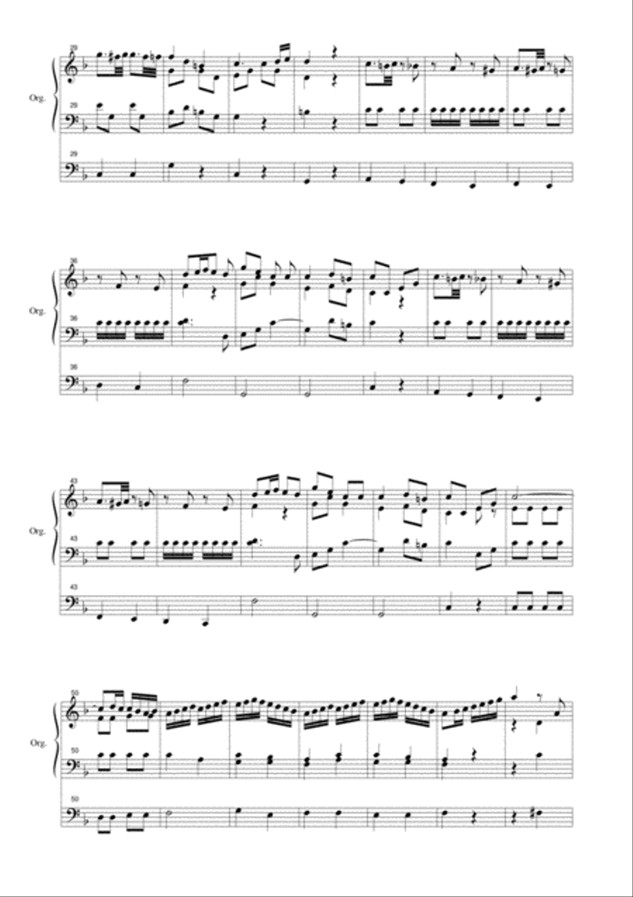 ALLELUJA Exsultate, jubilate (Mottetto K.165) - Arr- for Organ Organ Solo scores gallery preview page 3