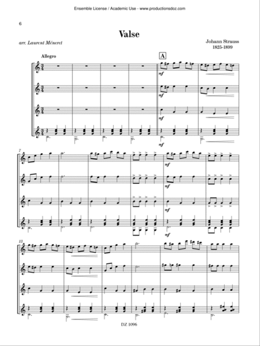 Au fil du temps Guitar Ensemble scores gallery preview page 6