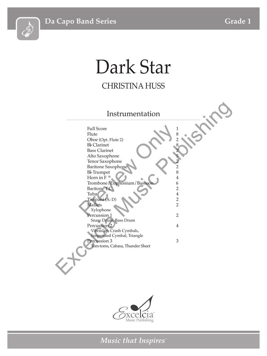Dark Star Concert Band scores gallery preview page 2