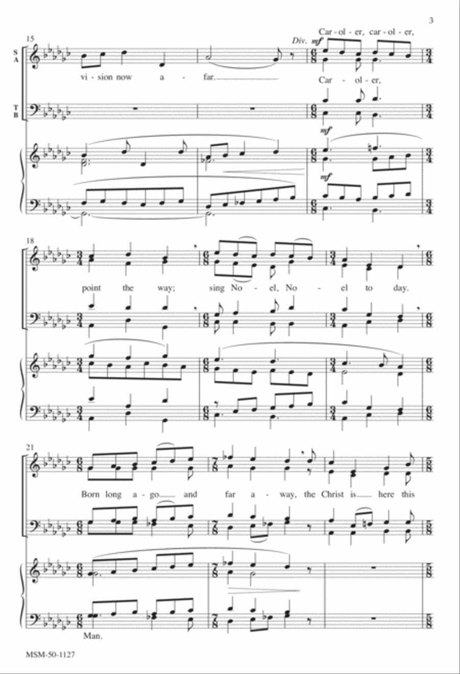Who Will Go to Bethlehem? 4-Part scores gallery preview page 3