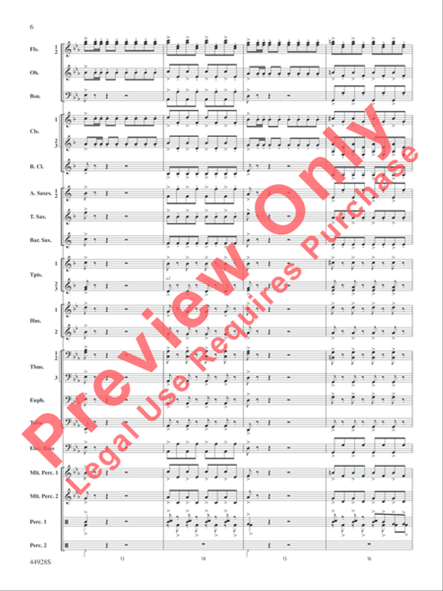 Dreams of Fireflies (On a Christmas Night) Concert Band scores gallery preview page 24