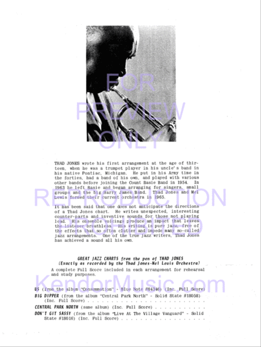 Big Dipper Jazz Ensemble scores gallery preview page 3