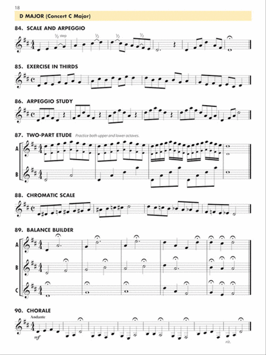 Essential Technique for Band – Intermediate to Advanced Studies Concert Band Methods scores gallery preview page 3
