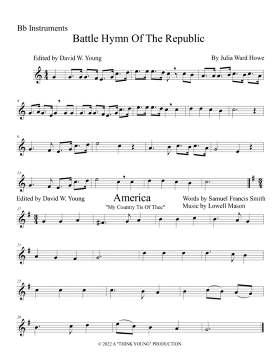 Six Solo Patriotic Selections For Bb Instruments