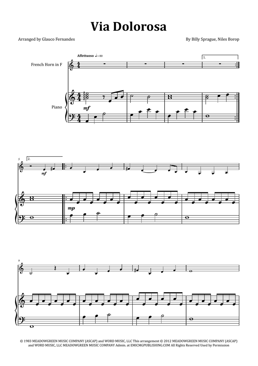 Via Dolorosa Chamber Music scores gallery preview page 1