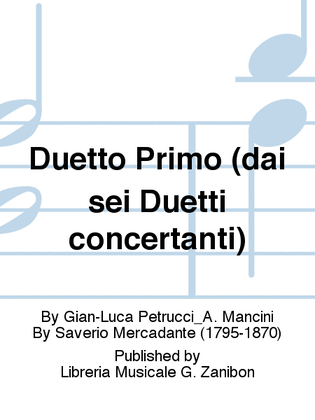 Duetto Primo (dai sei Duetti concertanti)