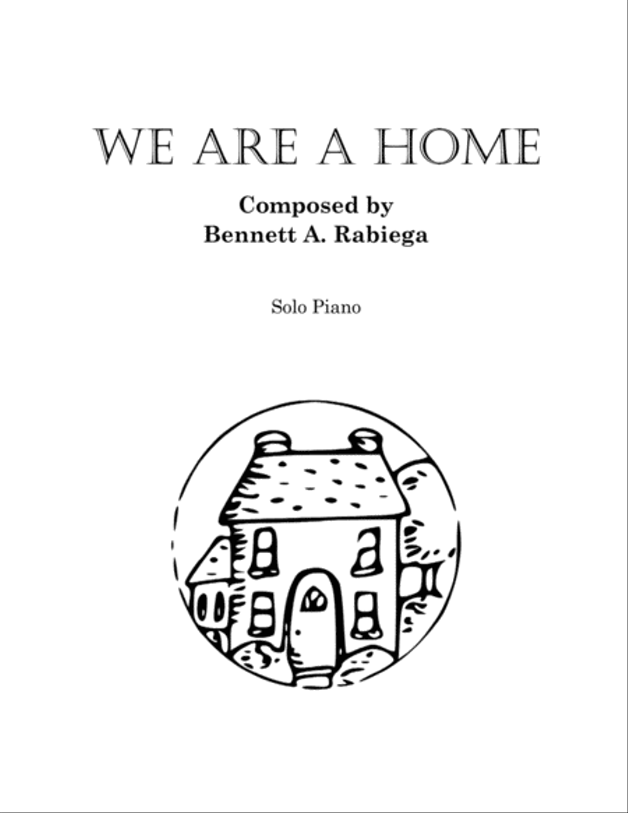 We Are a Home Piano Solo scores gallery preview page 1