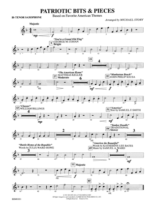 Patriotic Bits & Pieces (based on Favorite American Themes): B-flat Tenor Saxophone