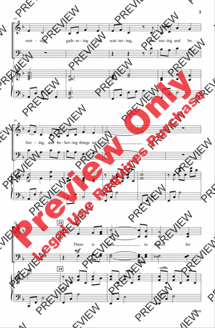 There Is a Time 4-Part scores gallery preview page 3