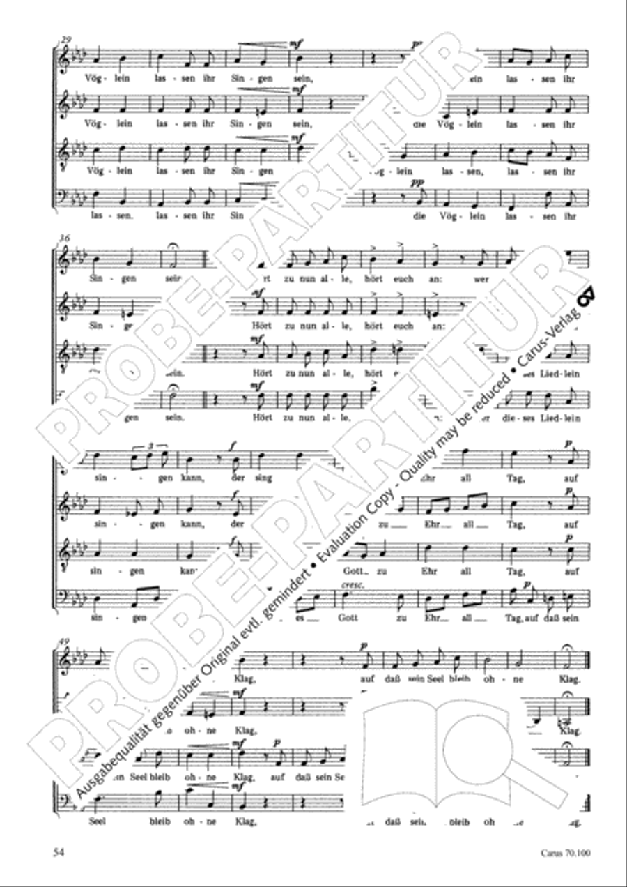 Geistliches Chorbuch der Romantik Choir scores gallery preview page 55