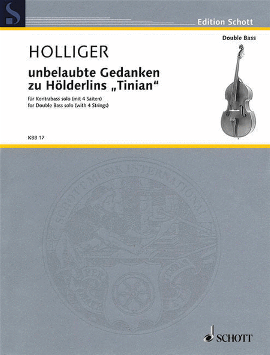 Unbelaubte Gedanken zu Hölderlins “Tinian” Double Bass scores gallery preview page 1