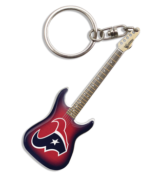 Houston Texans Electric Guitar Keychain