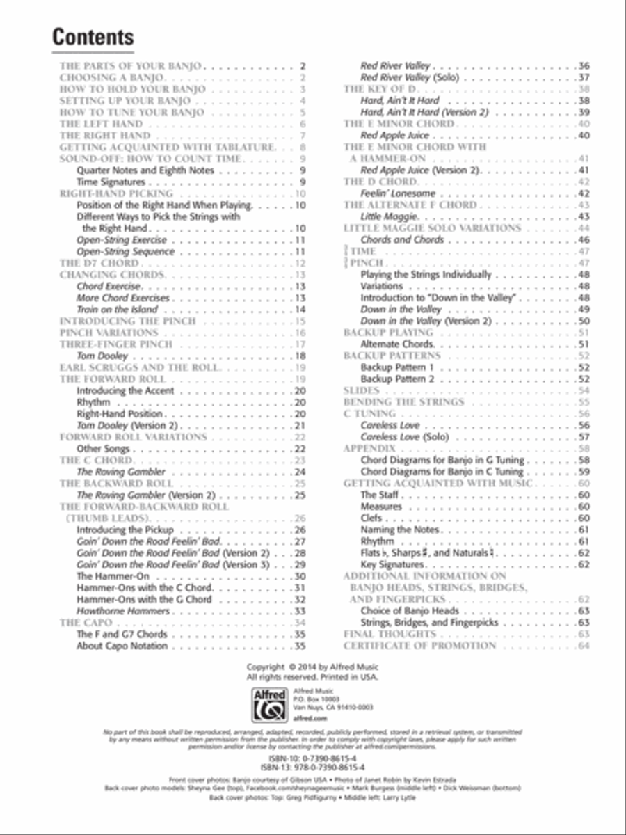 Alfred's Basic 5-String Banjo Method 5-String Banjo scores gallery preview page 2