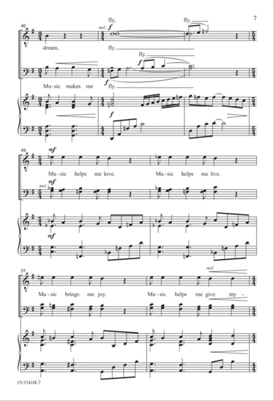 Music Makes Me Feel Alive TTBB scores gallery preview page 7