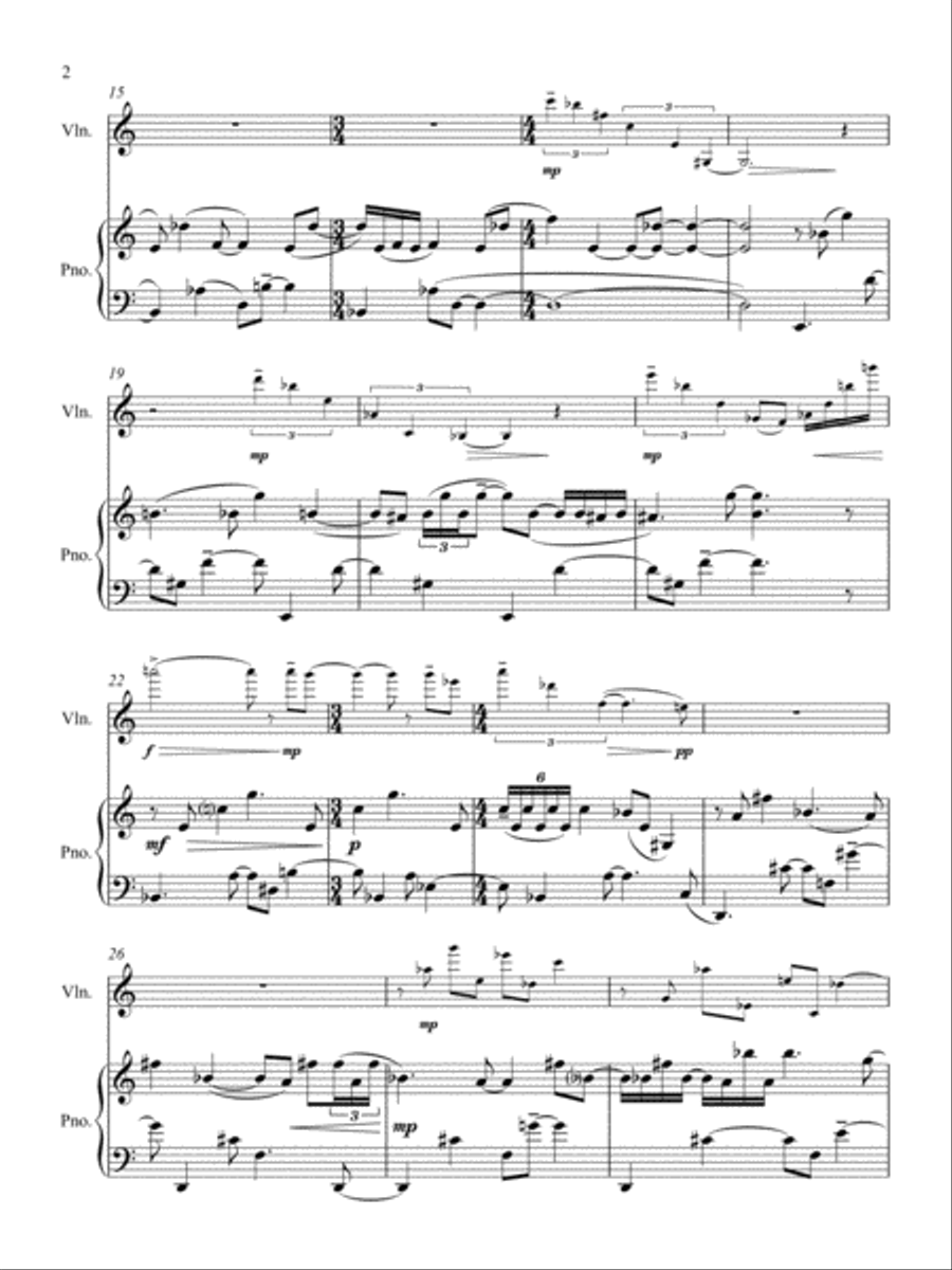 [Liptak] Impromptus Violin Solo scores gallery preview page 6