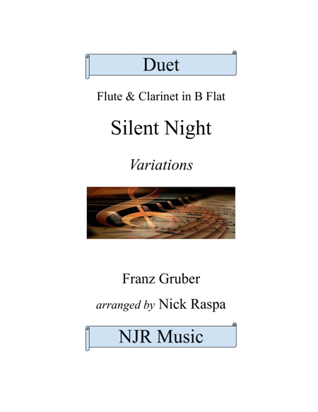 Silent Night - Variations (Flute & Clarinet in B Flat Duet) Full Set image number null