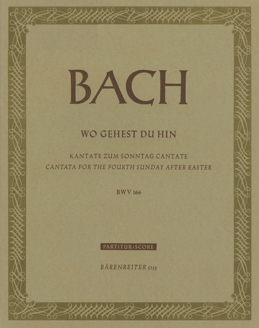 Wo gehest du hin?, BWV 166 4-Part scores gallery preview page 1