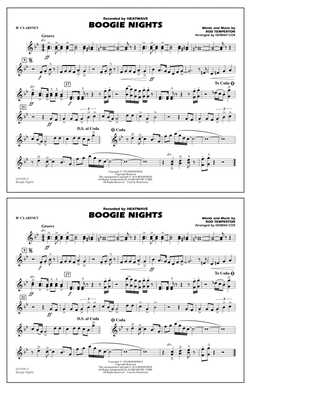 Book cover for Boogie Nights - Bb Clarinet