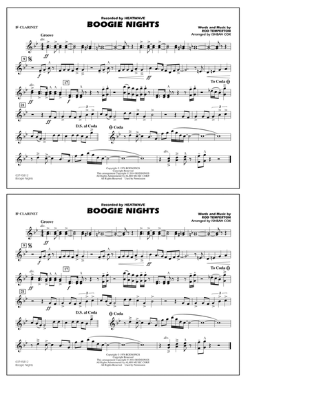 Boogie Nights - Bb Clarinet
