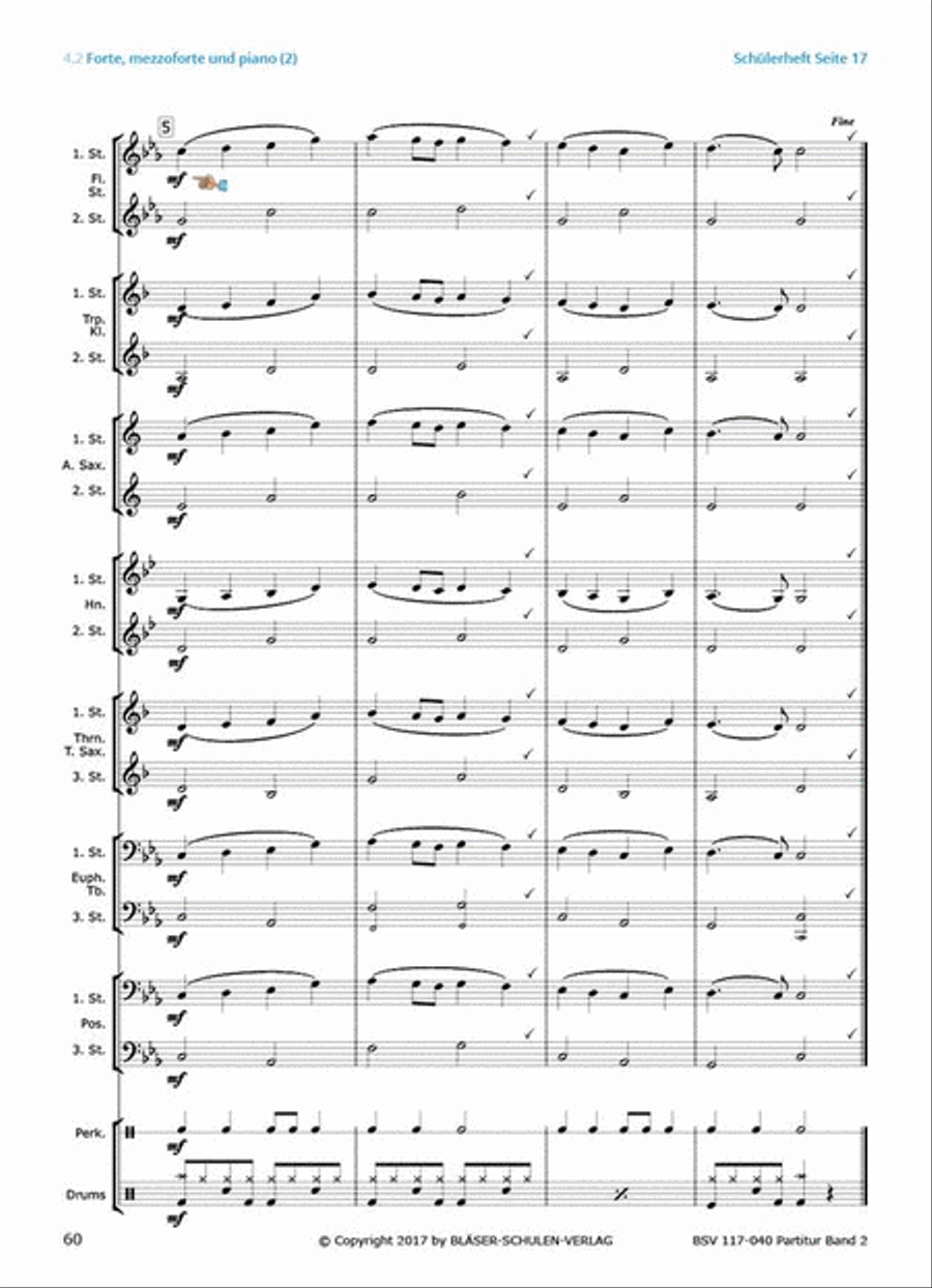 Gemeinsam Lernen und Spielen Band 2 Concert Band scores gallery preview page 7