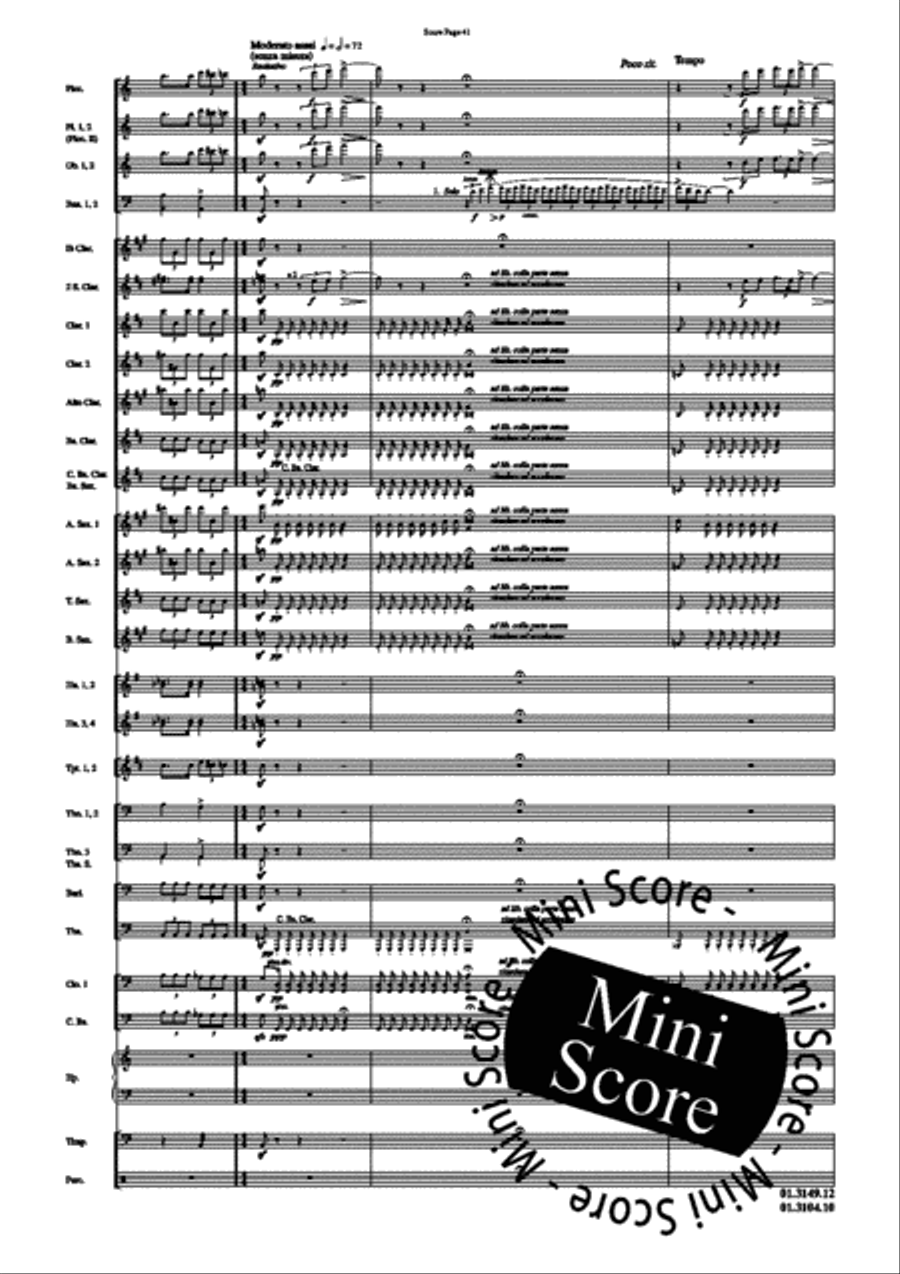 Scheherazade, Part II Concert Band scores gallery preview page 45