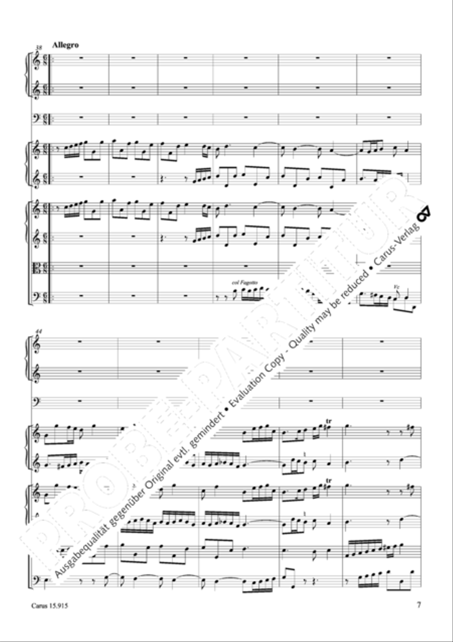 Suite in C minor Oboe scores gallery preview page 8