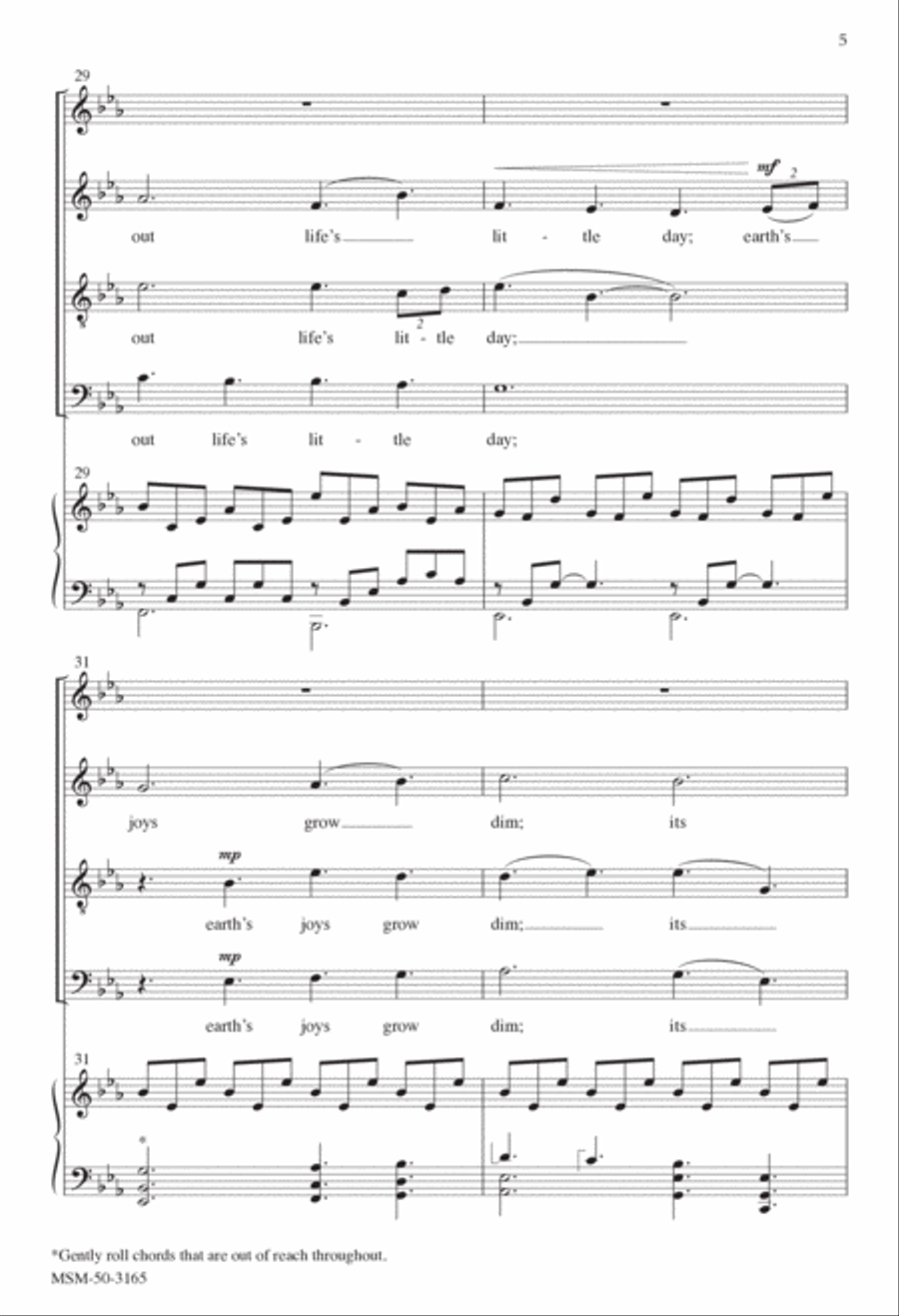 Abide with Me Divisi scores gallery preview page 4