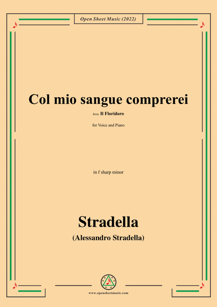 Stradella-Col mio sangue comprerei,from Il Floridoro,in f sharp minor image number null