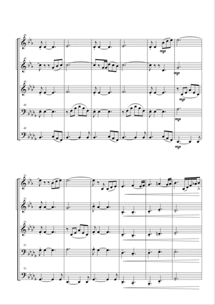 We Are The Champions Brass Ensemble scores gallery preview page 5