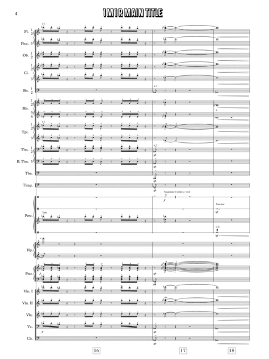 Airplane Score - Score Only Full Orchestra scores gallery preview page 6