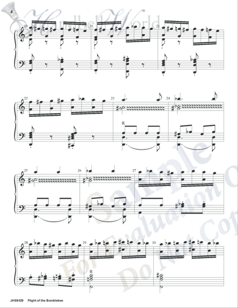 Flight of the Bumblebee Flight of the Bumblebee 5-Octaves scores gallery preview page 3