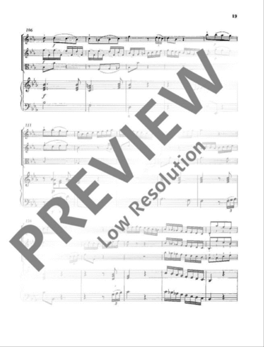 Quartet Eb major Flute scores gallery preview page 20
