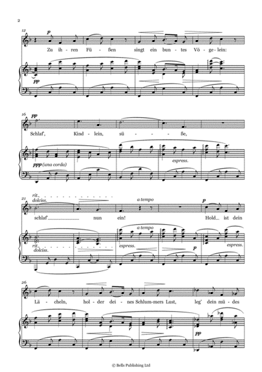 Maria Wiegenlied, Op. 76 No. 52 (Original key. F Major)