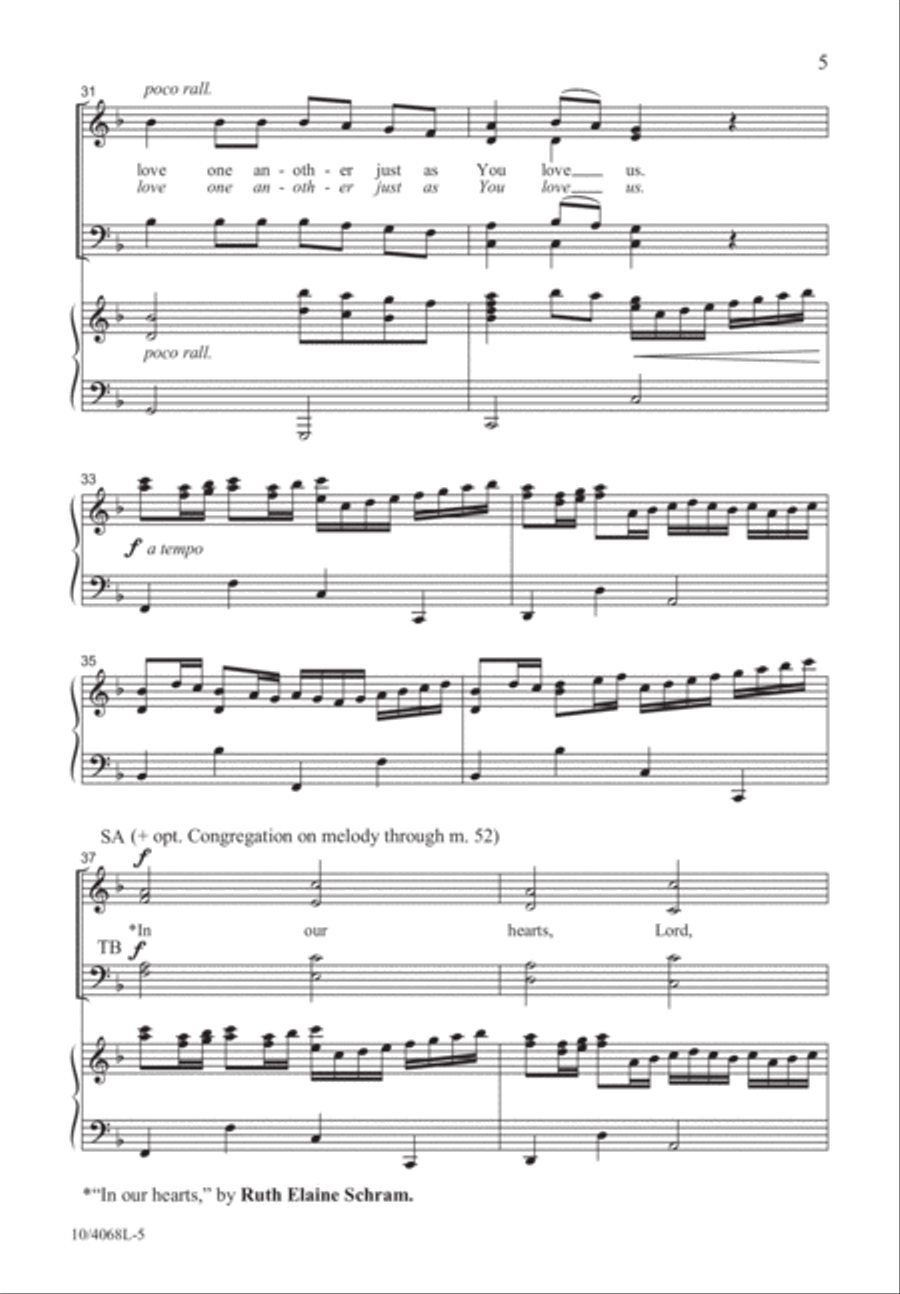 Lord, Be Glorified 4-Part scores gallery preview page 5
