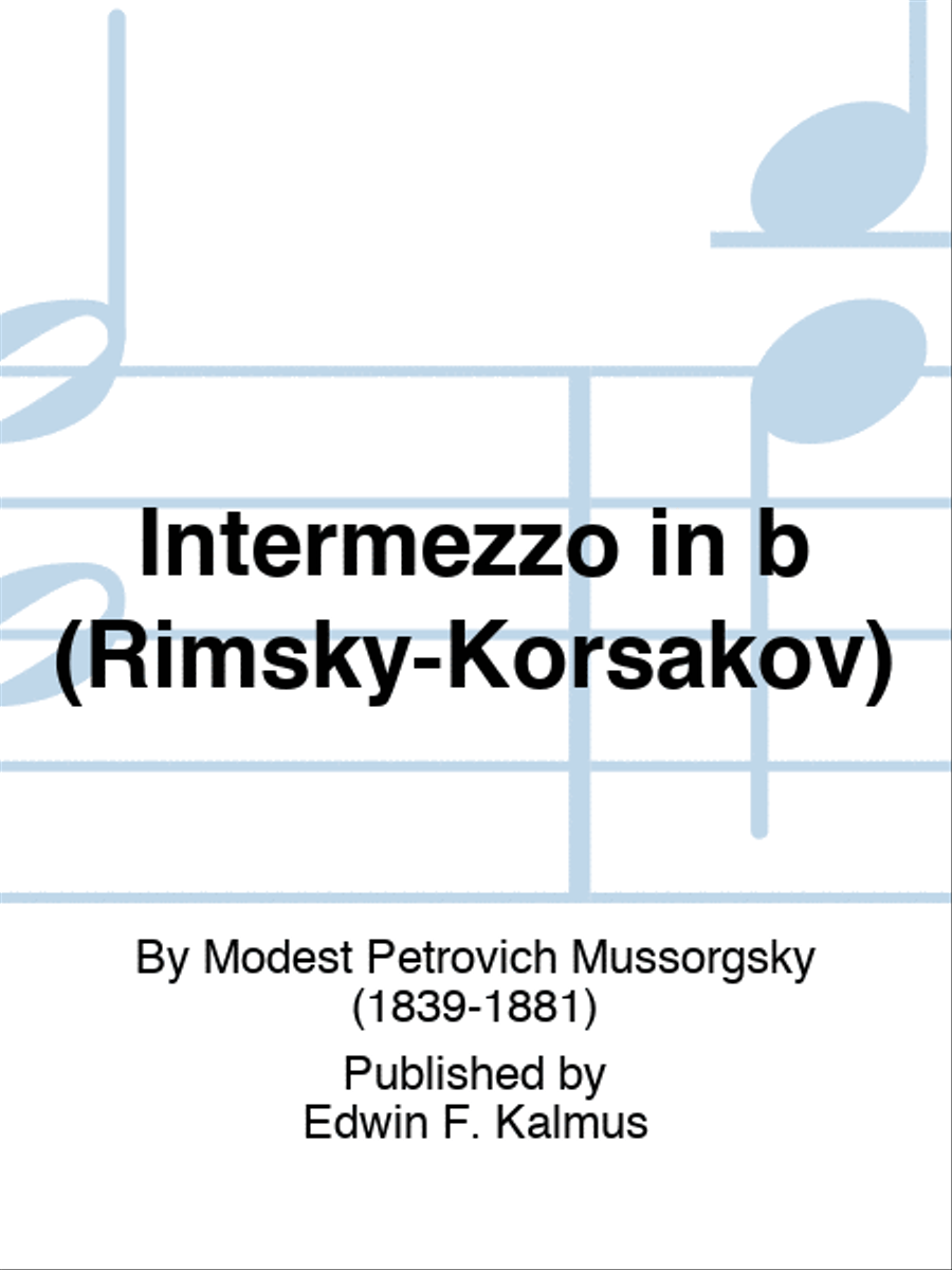 Intermezzo in b (Rimsky-Korsakov) Set of Parts scores gallery preview page 1