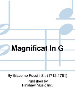 Book cover for Magnificat in G