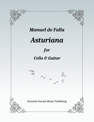 Book cover for Asturiana (for Cello & Guitar)