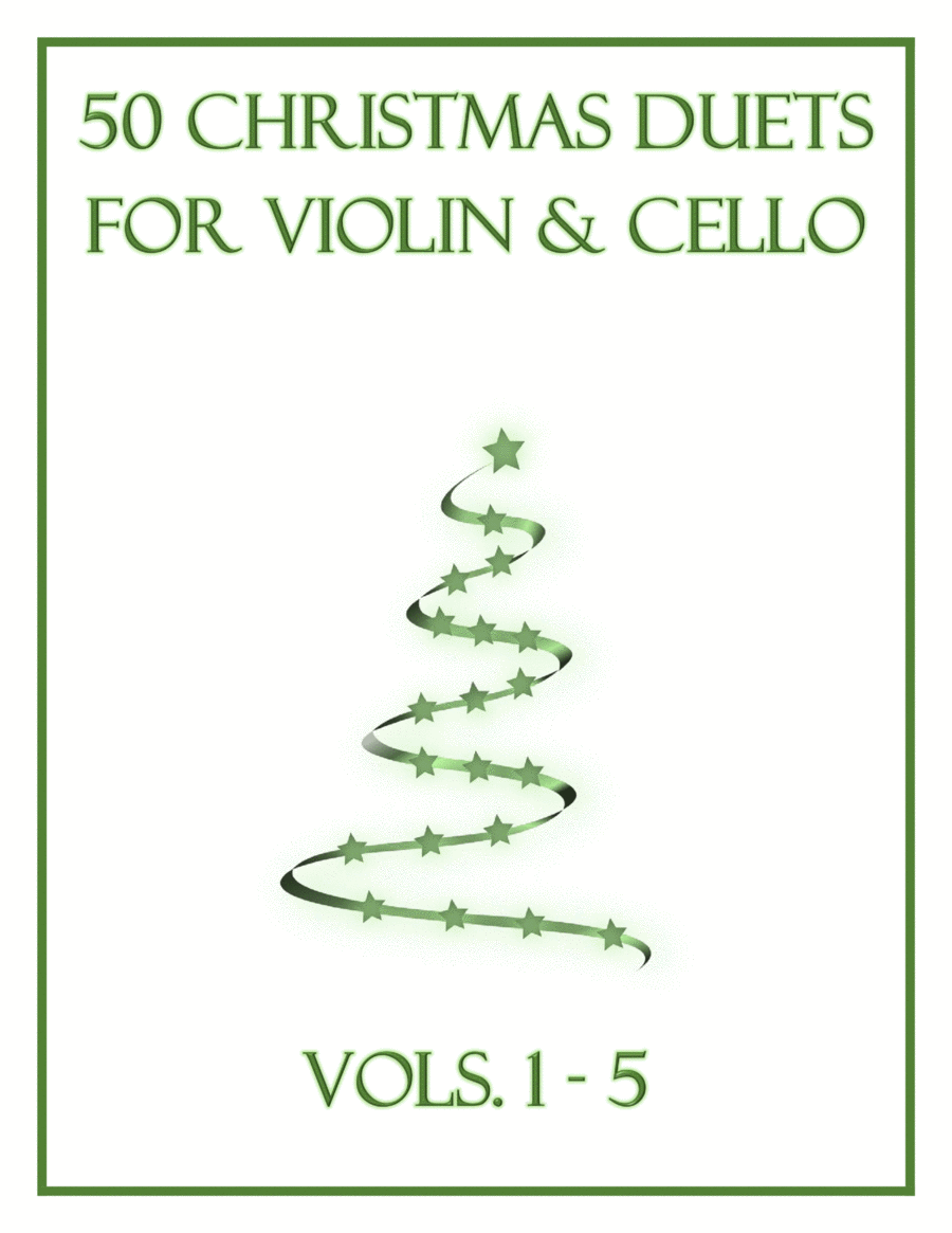 50 Christmas Duets for Violin and Cello String Duet scores gallery preview page 1