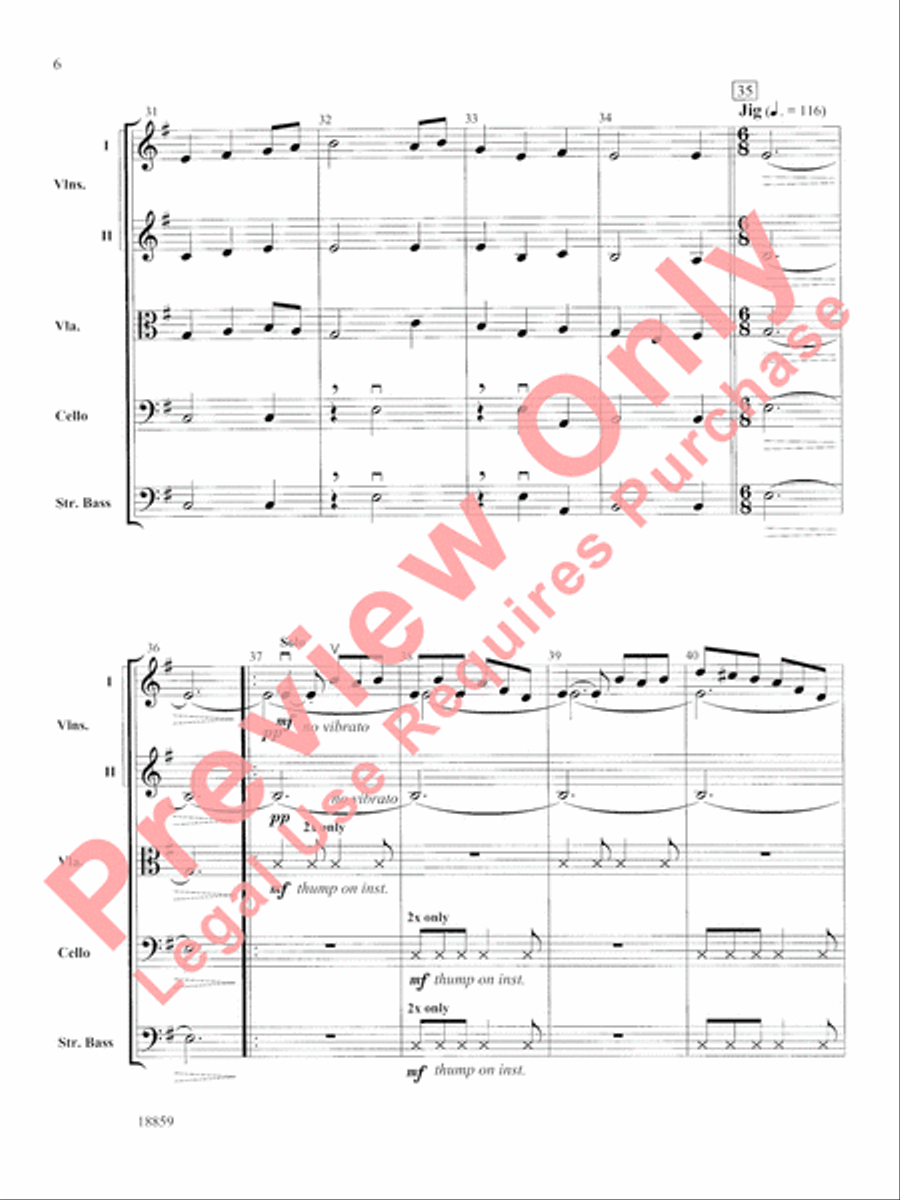 A Gaelic Overture A Gaelic Overture String Orchestra scores gallery preview page 7