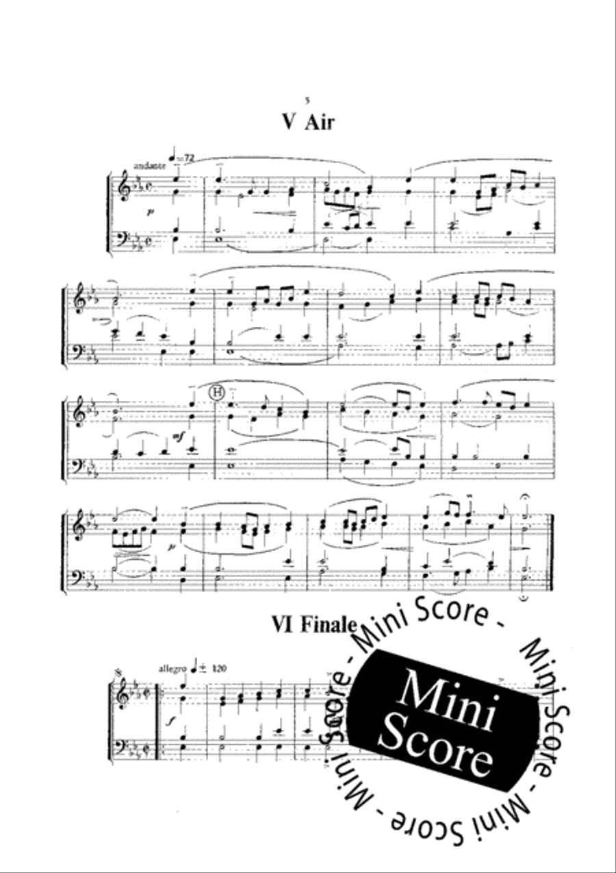 Boismortier Suite Saxophone Quartet scores gallery preview page 8