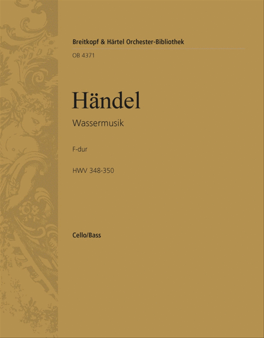 Water Music in F major HWV 348-350 Orchestra scores gallery preview page 1