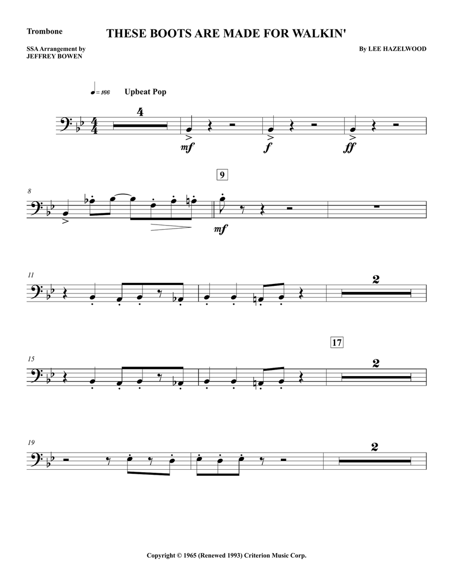 These Boots Are Made For Walkin' Concert Band scores gallery preview page 6