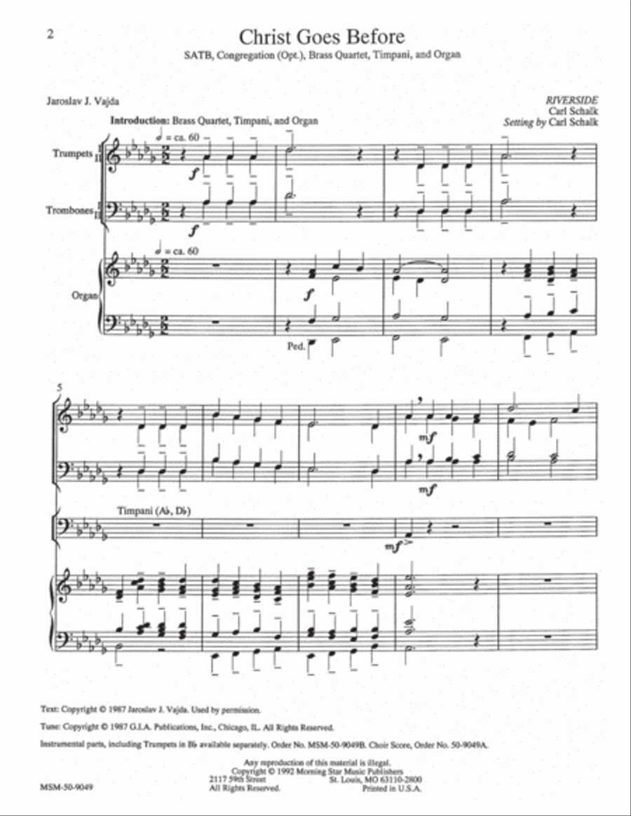 Christ Goes Before Choir scores gallery preview page 2